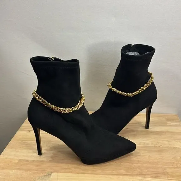 Jessica Simpson Women's Valyn Chain Stieletto Heel Dress Booties Size 11 NIB - Picture 6 of 13